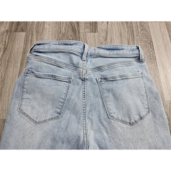 Old Navy Rockstar Jeans Womens 6 Light Wash High Rise Super Skinny Distressed - Picture 3 of 10
